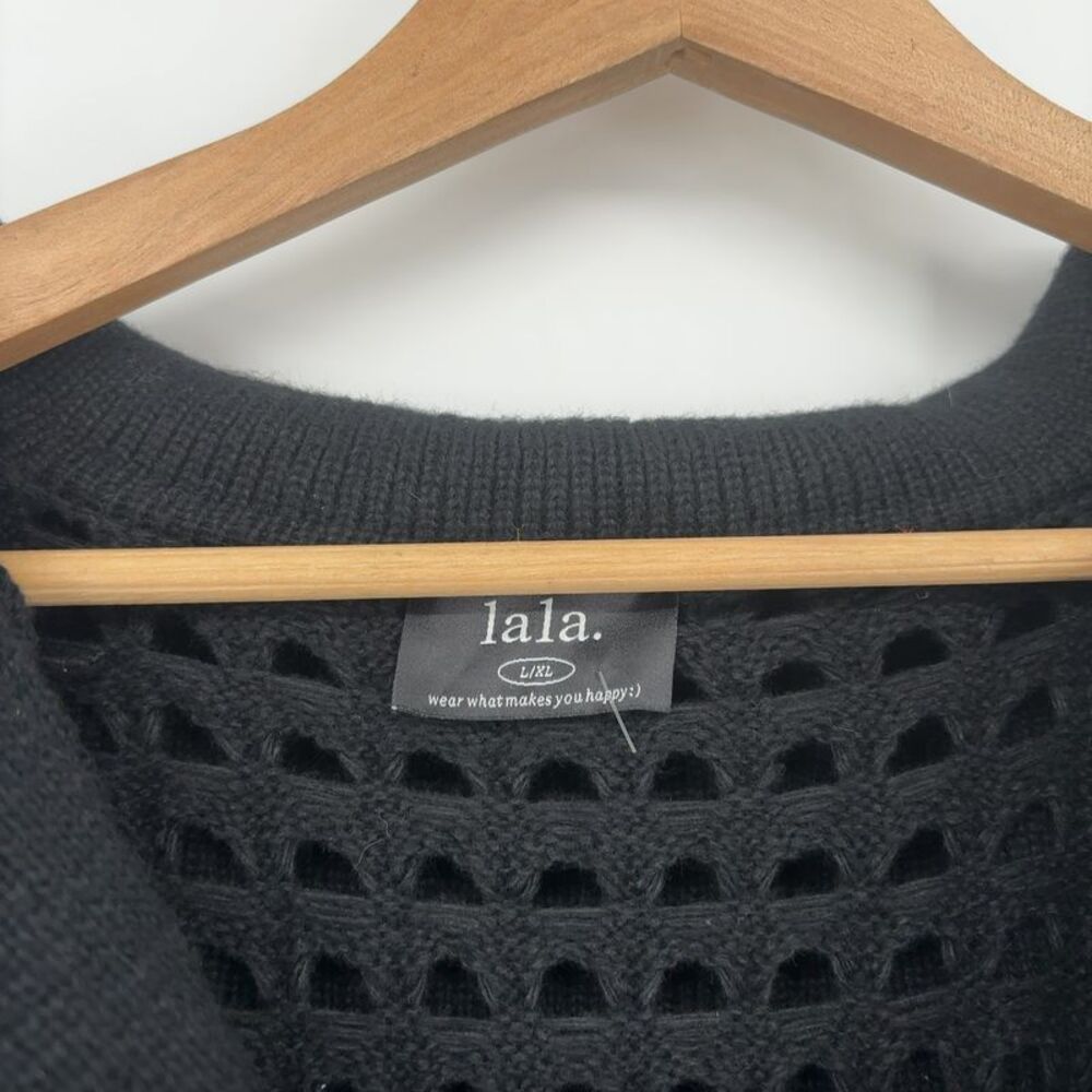Dressed in LALA Oversized Knit Dress in Black